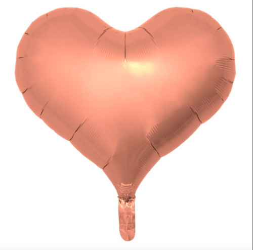 SERCE Balon foliowy z helem Różowe Złoto Rose Gold 14" PREMIUM