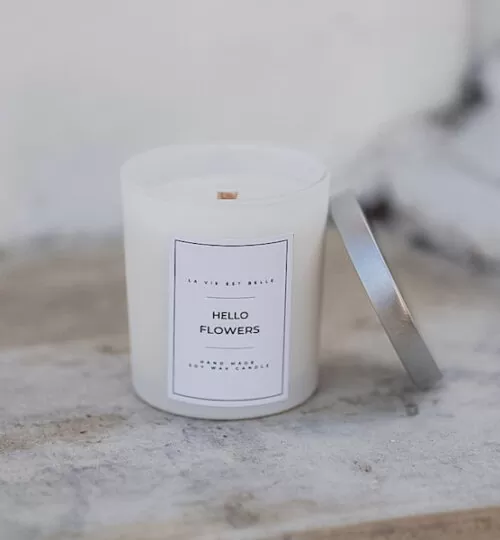 Świeca Sojowa La Vie Est Belle 180 ml z wieczkiem