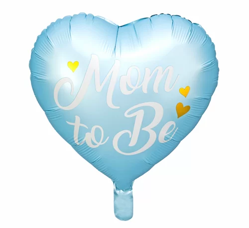 Balon foliowy z helem serce Mom to Be 45 cm 18" Baby Shower Narodziny Dziecka