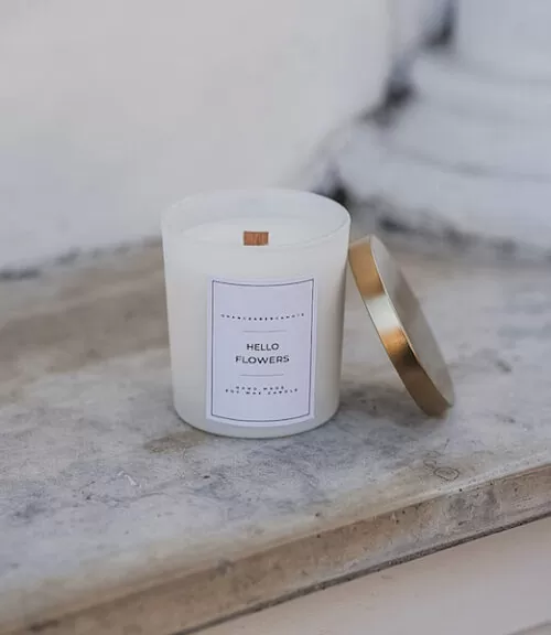 Świeca Sojowa Orange & Bergamote 180 ml z wieczkiem